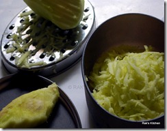 Grated mango Grated mango