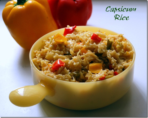 Easy capsicum Rice