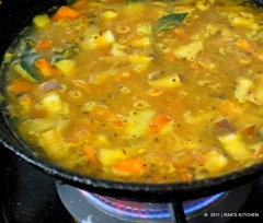 Cook veggies Cook veggies