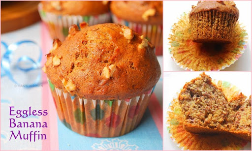 EGGLESS BANANA WALNUT MUFFIN EGGLESS BANANA WALNUT MUFFIN