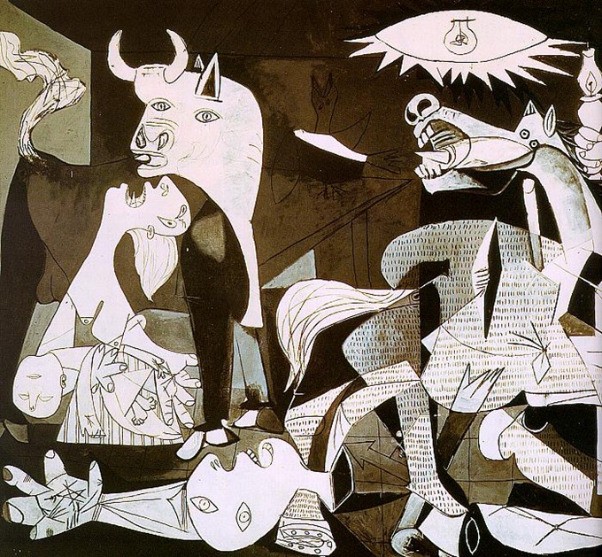 Guernica(detail,1937,oil on canvas)