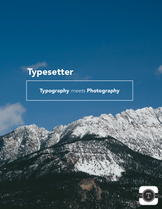 Typesetter Screen 1