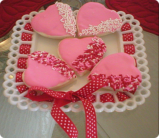 Valentines Day cookies, III