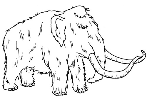 Mamut coloring pages