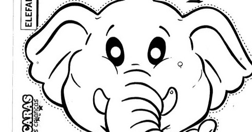 Download Elephant Mask - free coloring pages | Coloring Pages