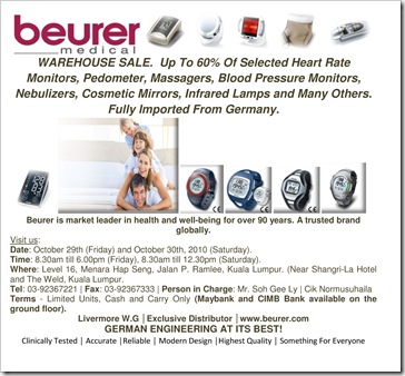 Beurer_Warehouse_Sale