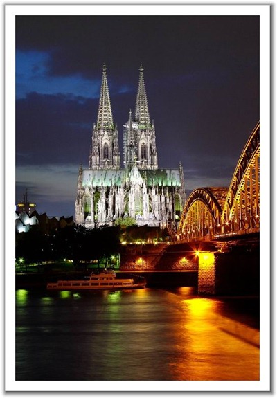 cologne cathedral lights