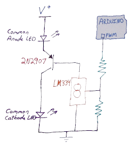 arduino and LM334 (drive high power LEDs)