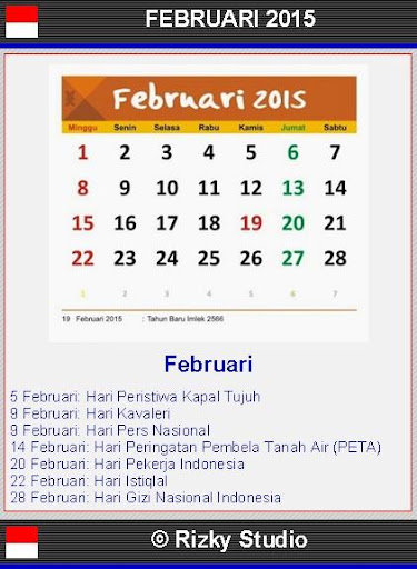 【免費生活App】Kalender Indonesia-APP點子