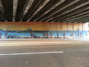 Native Mural Under the Bridge
