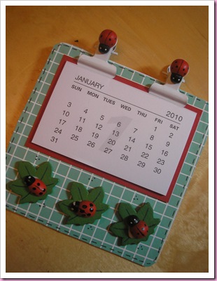 Ladybird calendar