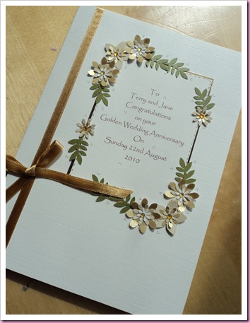 Golden Wedding Anniversary Card