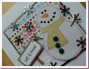 Let It Snow - Snowman Card 2