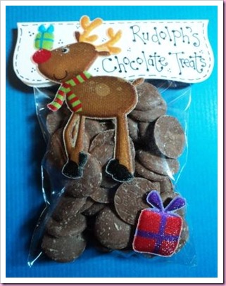 Rudolph's Chocolate Treats Favour Candy Bag