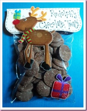 Rudolph's Chocolate Treats Favour Candy Bag