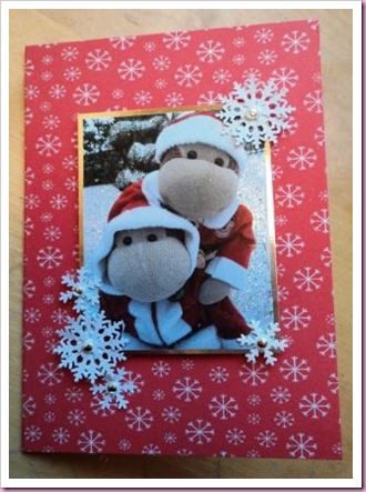 Monkey Christmas Card