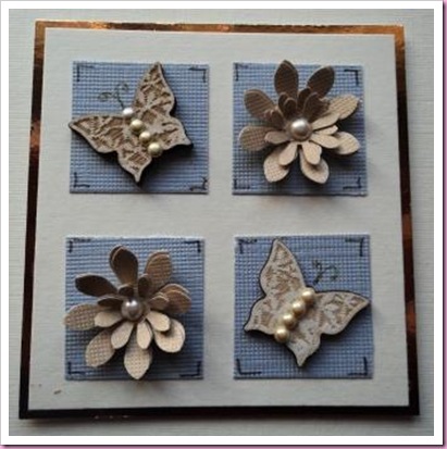 Wooden Butterfly Card