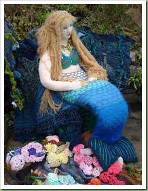 RLNI knitted mermaid