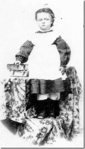 Sarah Mariah Follett, 4 yrs. old, about 1870