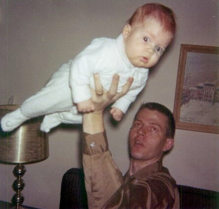 [Daddy Clayn & baby Julie the airplane, 1962[4].jpg]
