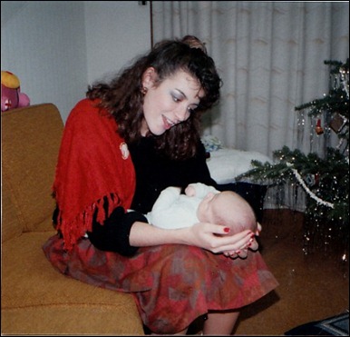 Visiting the Morgans Christmas 1987