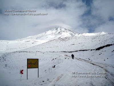 Mt Damavand Winter Climb from Junction Gravel Road