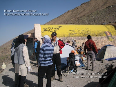 Accommodation in Mt Damavand south route Camp3 Bargah Sevom Shelter/Refuge 