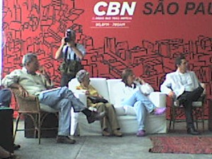 CBN São Paulo especial do aniversário da cidade, transmitido do Pátio do Colégio