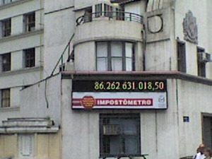 "Impostômetro" da Associação Comercial de São Paulo