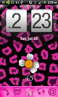 GO Launcher Pink Leopard THEME