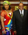 Zuma with Tobeka Madiba after 2009 State of Nation address Pic Mike Hutchings Associated Press