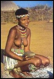 Zulu girl picture for the tourism trade belies the horrific violence in KZN after 1994...