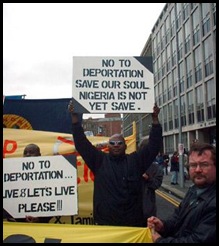 No to deportation Nigeria is not yet safe