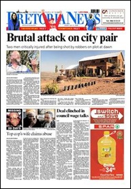 Nel, Christo murdered housemate serious after attack July 31 2009 Pretoria News FP