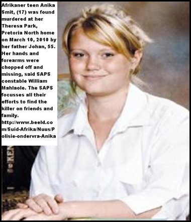 Smit Annika hands cut off missing_ murder _SAPS keeps suspecting friends and family