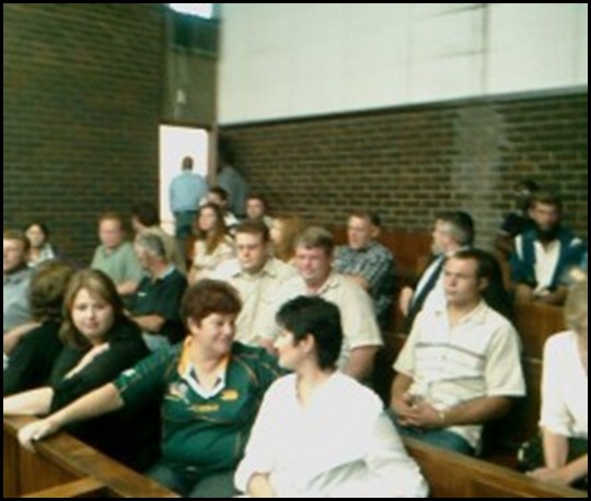 Ratte court appearance Witbank friends supporters Oct 11 2010 DAN ROODT PIC
