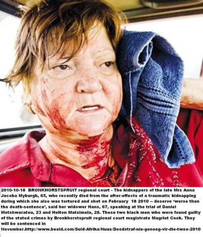 [Myburgh Anna Jacoba 65 after her rescue from kidnap shooting 18Feb2010[1].jpg]