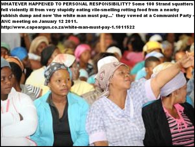 WHITE MAN FAULT THAT THEY ATE OLD FOOD FROM GARBAGE DUMP LWANDLE RESIDENTS JAN132011