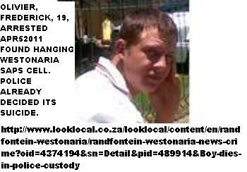 [Olivier Frederick 19 POLICE CLAIMED HE SUICIDED IN WESTONARIA POLICE CELL APR52011[4].jpg]