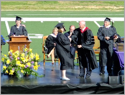 Recieving Her Degree