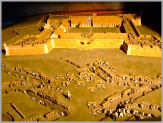 Diorama Of The Spanish Attacking