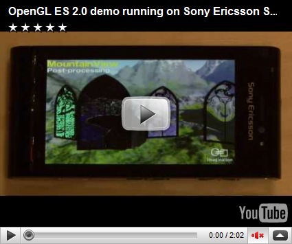 Sony Ericsson Satio com OpenGL ® ES 2.0 1