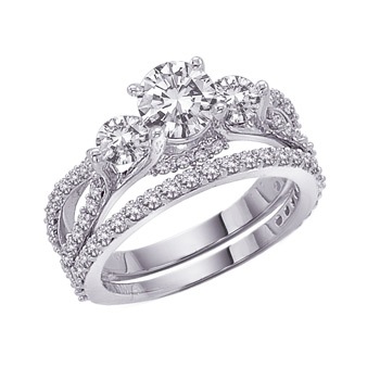 Three stone Engagement Ring 