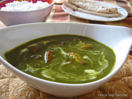 Palak Paneer or Spinach Curry