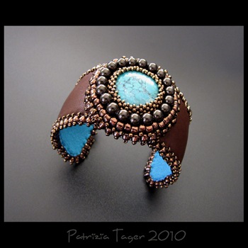 Brown and Turquoise Cuff 02 copy