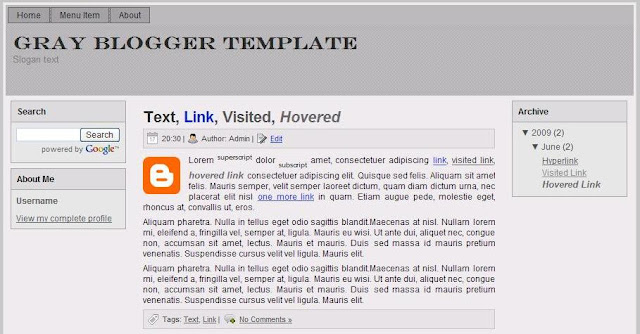 free download blogger template