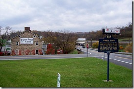 Forbes Road Marker looking east on Route 30