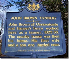 John Brown Tannery Second Marker, Crawford Co., PA