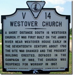 Westover Church Marker No. V-14