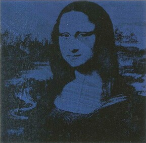 Blue Warhol Mona